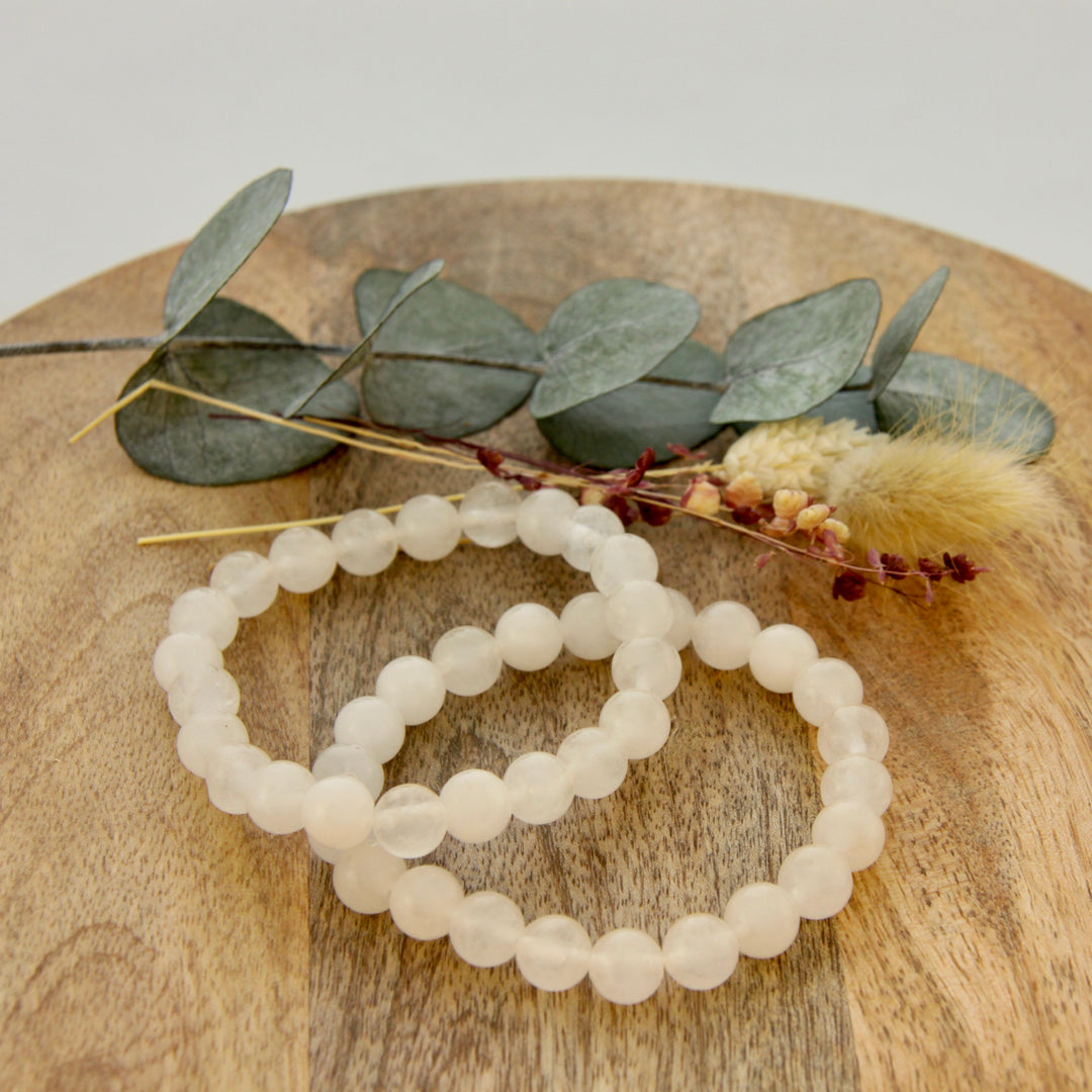 Edelsteen Armband Witte Jade