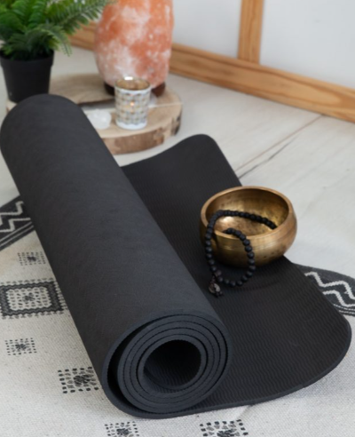 Yogamat Zwart – Extra Dik